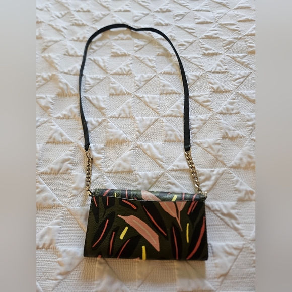 Kate Spade Eva Modern Feather Wallet On A Chain - Chain Strap Is Removable - Picture 5 of 7